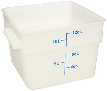 【中古】【輸入品・未使用】Winco PESC-12 11.4l Square White Food Storage Container｜スカイマーケットプラス