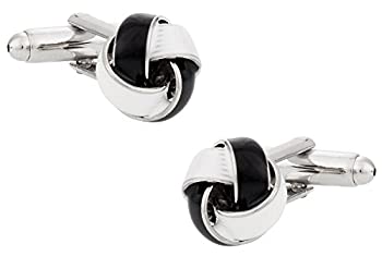 【中古】【インポート品・未当て嵌める】Cuff - Daddy黒いこと\u0026白いこと航空マイルCufflinks with表示ボックス席