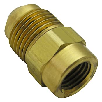 【中古】【輸入品・未使用】LASCO 17-5813 1/4インチ メス フレア 3/8インチ オス フレア 真鍮アダプター