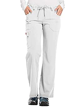 【中古】【インポート品・未当て嵌める】Dickies PANTS レディース US 大いさ: Large 色合い: 白いこと ロングパンツ-スポーツ・アウトドア