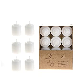 【中古】【輸入品・未使用】Mega Candles - Unscented 8 Hours Votive Candles - White, Set of 12 by Mega Candles [並行輸入品]｜スカイマーケットプラス