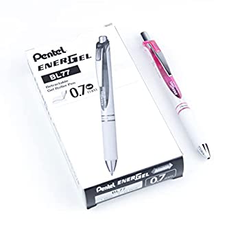 【中古】【輸入品・未使用】Pentel EnerGelパールDeluxe RTX , 0.7?MM ,ブラックインク、 12 Pack