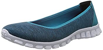 【中古】【インポート品・未当て嵌める】Skechers Womens EZ Flex 2 Roll With It 22635 Ballet Flat Shoe, Blue, US 5