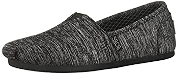 【中古】【輸入品・未使用】(スケッチャーズ) BOBS from Skechers レディース スリッポン シューズ プラッシュ ファッション フラット, ブラックヘザー, 6.5｜スカイマーケットプラス