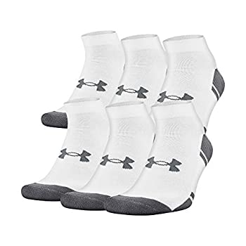 【中古】【インポート品・未当て嵌める】Under Armour 成人男性用金銭登録器 IIIローカットソックス 6足風呂敷き包み M 白いこと