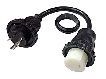 【中古】【輸入品・未使用】Parkworld 885927 ショア電源アダプターコード RV 30A 125V L5-30P オスからマリーン SS1-50R 50A 125V メス