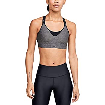 【中古】【輸入品・未使用】Under Armour Infinity High Heather Bra, Charcoal Light Heather (019)/Jet Gray, Medium
