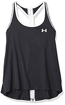 【中古】【輸入品・未使用】Under Armour Girls' Knockout Tank , Black (001)/White , Youth Medium|スカイマーケットプラス