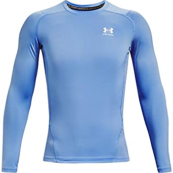 【中古】【輸入品・未使用】Under Armour Men's Armour HeatGear Compression Long-Sleeve T-Shirt , Carolina Blue (475)/White, 4X-Large|スカイマーケットプラス