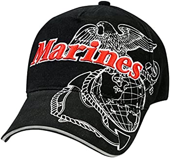 【中古】【インポート品・未当てはめる】Rothco 旗がしら USMC 黒いこと 9794