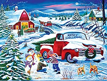【中古】【輸入品・未使用】SUNSOUT INC Snow Day at The Farm 500ピース ジグソーパズル|スカイマーケットプラス