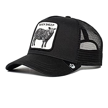 【中古】【輸入品・未使用】Goorin Bros. The Farm 調節可能 スナップバック メッシュ トラッカーハット, Black (the Black Sheep), One Size｜スカイマーケットプラス