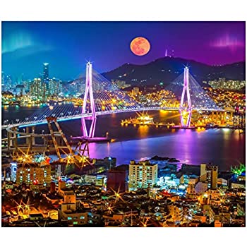 【中古】【輸入品・未使用】1000ピース ジグソーパズル 大人と家族用 - 20x30インチ HD品質 都市景観写真パズル 頑丈な2mmパズルピース 各ピースユニーク I 8パズルセーバー