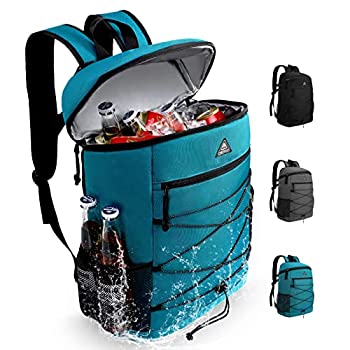 【中古】【インポート品・未当て嵌める】Haimont 断熱クーラーバックパック 砂浜 山歩き ピクニック 夕御飯 24缶 目こぼし押しとどめる ランチボックスバックパック 青色 キッチン用品・食器・調理器具-その他