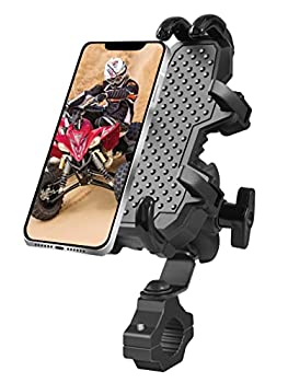 【中古】【輸入品・未使用】ATV 電話ホルダー、ZIDIYORUO クアッド電話マウント、オートバイハンドルバー 携帯電話クランプ iPhoneおよびすべての4.7\