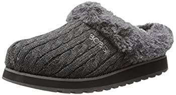 【中古】【輸入品・未使用】BOBS from Skechers レディース Keepsakes Delight スリッパ, チャコール, 7 Wide