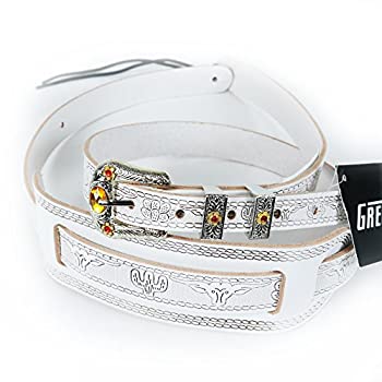 GRETSCH Tooled Strap ホワイト 本革ストラップ グレッチ GRETSCH Tooled Strap ホワイト 本革ストラップ グレッチ
