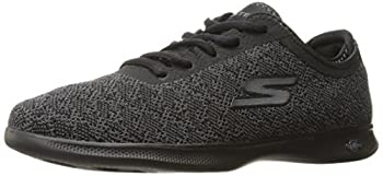 【中古】【インポート品・未当て嵌める】Skechers レディース Go Step ライトチャンプ ウォーキングシューズ US 大きさ: 5 色つや: 黒いこと