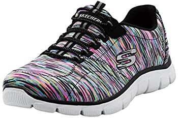 【中古】【輸入品・未使用】Skechers Women Sport Empire - Rock Around Relaxed Fit Fashion Sneaker, Black/Multi, 6 C/D US