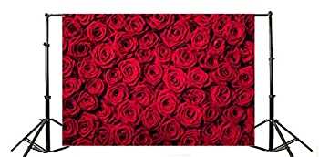 【中古】【輸入品・未使用】Yeele 10?x 6.5ftウェディングレッドローズ花柄写真背景ビニールフラワー花びらロマンチックSweetブライダルパーティースタイル写真背景幕Girl
