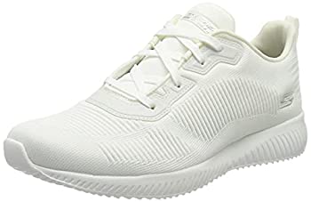 【中古】【輸入品・未使用】Skechers レディース ボブスクワッド タフトークスニーカー, ホワイト, 10