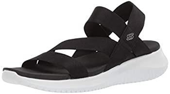 【中古】【輸入品・未使用】Skechers レディース Flex-Ultra Boogie-Stretch ゴアストラップサンダル US サイズ: 5 カラー: ブラック