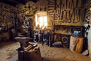 【中古】【輸入品・未使用】Yeele 10x8フィート 写真撮影用背景 ヴィンテージ 伝統的 Smithy Workshop インテリア 背景 Anvil Blacksmith Shop Rural Smithy 大人用 男性 写｜スカイマーケットプラス 13,579円
