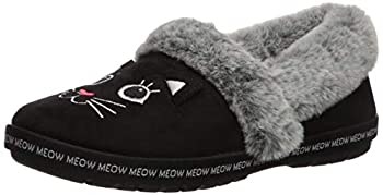 【中古】【輸入品・未使用】Skechers BOBS Women's Too Cozy-Meow Pajamas Slipper, Black, 9 M US