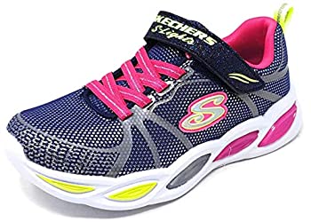 【中古】【輸入品・未使用】Skechers ユニ 子供用 シマービーム スポーティなグロー スニーカー US サイズ: 3 Little Kid カラー: ブルー