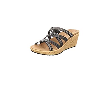 【中古】【輸入品・未使用】Skechers レディース スライドウェッジサンダル, ブラック, 9.5｜スカイマーケットプラス 17,672円