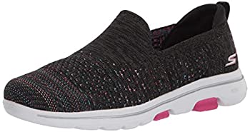 【中古】【輸入品・未使用】Skechers womens Walking Sneaker, Black/Multi, 5.5 US