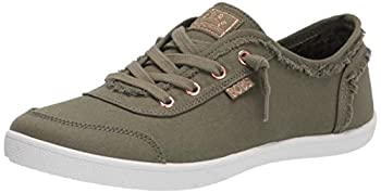 【中古】【インポート品・未当て嵌める】Skechers BOBS Women\u0027s 33492 Sneaker, Olive, 5.5