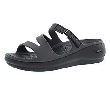 【中古】【輸入品・未使用】Skechers Cali Gear Arch Fit Ascend Adjustable Slides Black 7 B (M)