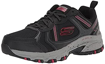 【中古】【輸入品・未使用】Skechers Men's Hillcrest Lace-up Sneaker Oxford, Black/Red, 12 Wide