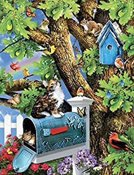 【中古】【輸入品・未使用】SUNSOUT INC キティと巣箱1000ピース ジグソーパズル アーティスト: Lori Schory｜スカイマーケットプラス