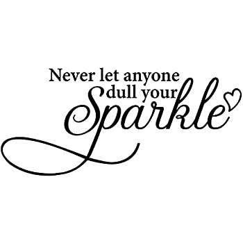 【中古】【輸入品・未使用】My Vinyl Story Never Let Anyone Dull Your Sparkle ウォールステッカー インスピレーショナルウォールデカール モチベーションアップ オフィス