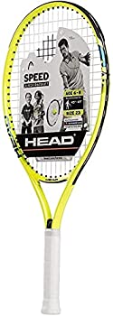 【中古】【輸入品・未使用】HEAD Speed キッズ テニスラケット - 初心者用 ガット張り済み ヘッドライト バランス ジュニアラケット - 23インチ イエロー