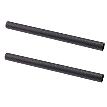 【中古】【輸入品・未使用】Foto4easy 10インチ 19mm カーボンファイバーロッド 19mmレールロッドサポートシステム用 マットボックス フォローフォーカス 2個パック