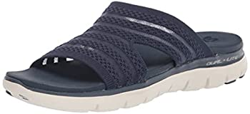 【中古】【インポート品・未当て嵌める】Skechers レディース スポーティ サンダル 運動競技, 米国海軍, 24