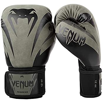 【中古】【輸入品・未使用】VENUM[ヴェヌム] ボクシンググローブ Impact Classic - インパクト・クラシック（カーキ/黒） (8oz)