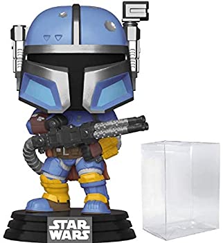 【中古】【輸入品・未使用】POP スターウォーズ: マンダロリアン - 重歩兵マンダロリアン(パズビズラ) Funko Pop!ビニールフィギュア(互換性のあるポップボックスプロテクタ