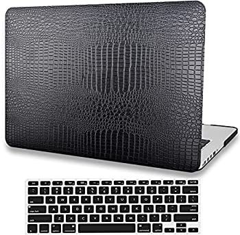 【中古】【輸入品・未使用】ブラッククロコダイルレザーハードケース MacBook Air 13インチケース 2017 2016 2015 2014 2013 2012 2011 2010リリース A1466/A1369に対応 AMC