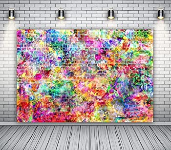 【中古】【輸入品・未使用】7x5フィート グラフィティ レンガ ウォールアート ポートレート 写真背景 誕生日装飾 パーティー ベビーショー フォトブース 小道具 背景 子供用