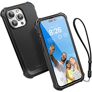 【中古】【インポート品・未当て嵌める】Catalyst Crux iPhone 14 Pro 入れもの MagSafe相応う 指紋押しとどめる 耐久性 落っこちる押しとどめる 洗い濯ぎ飾り気の無い 打っ付け飾り気の無い 持ち分かりやすい 同盟罷業一回り付き添い人 - ステルスブラック
