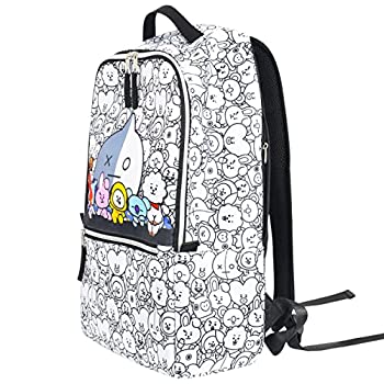 【中古】【輸入品・未使用】Concept One BT21 LINE FRIENDS 12インチ スリーブ ノートパソコン バックパック パッド付き パソコン スクールバッグ マルチ ワンサイズ, マル