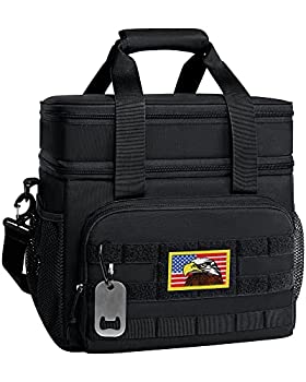 【中古】【輸入品・未使用】TACTICISM ダブルデッキランチボックス メンズ 38缶 タクティカルモールランチバッグ 最大12時間断熱ランチボックス Lサイズ ソフト漏れ防止 ラ 21,593円
