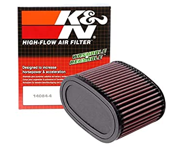 【中古】【輸入品・未使用】K&N リプレイスメントエアフィルター 純正交換タイプ HA-1187