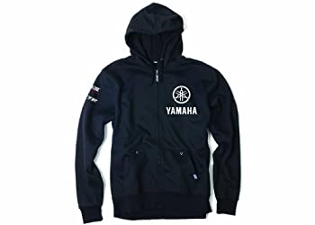 【中古】【輸入品・未使用】Factory Effex ジップアップスウェットシャツ ヤマハの音叉のロゴ入り M ブラック 16-88252