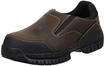 【中古】【輸入品・未使用】Skechers for Work メンズ Hartan Steel Toe スリッポンシューズ, ダークブラウン, 12