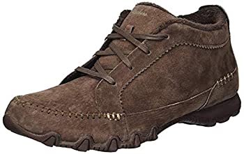 【中古】【インポート品・未当て嵌める】Skechers Women\u0027s Bikers-Lineage-Moc-Toe Lace-Up Chukka Boot, Chocolate, 6.5 M US